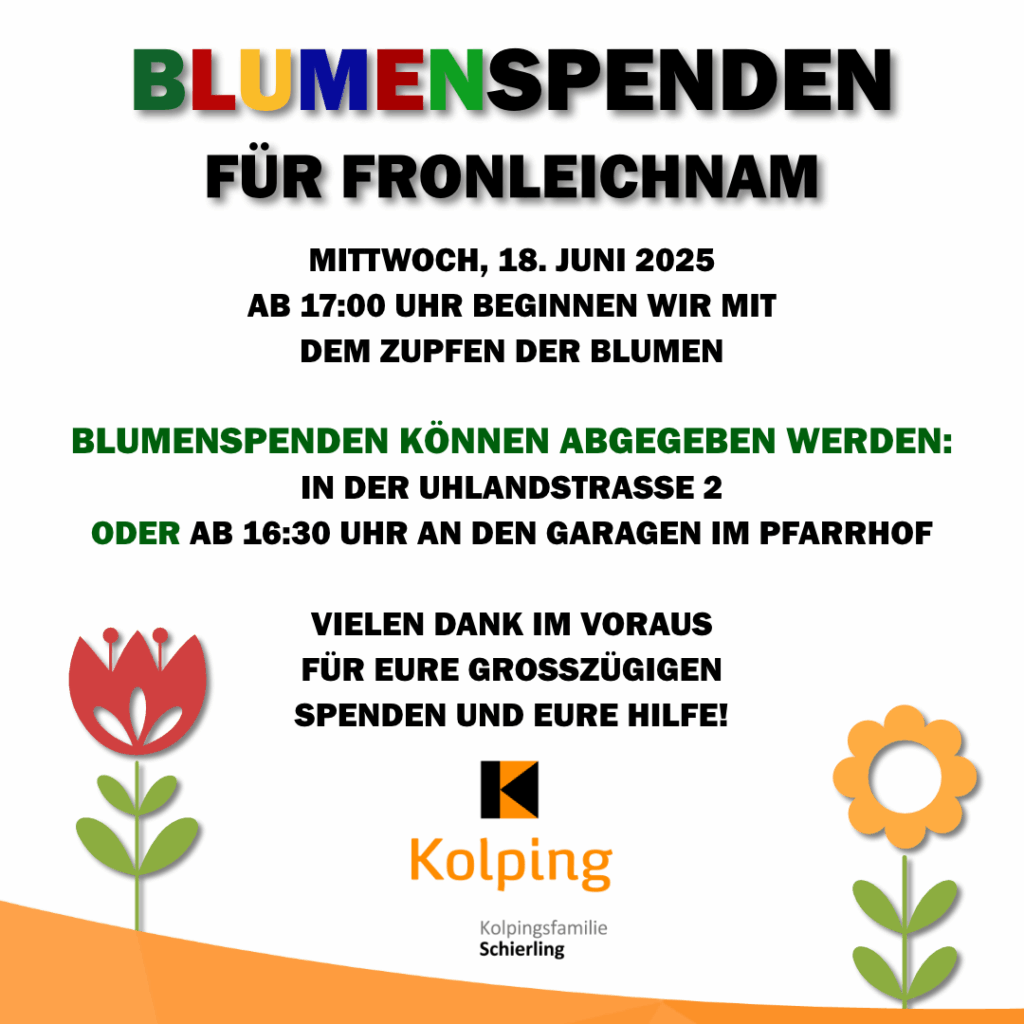 Blumenspenden Fronleichnam
